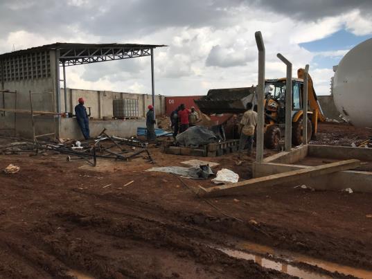 Milele Gas LPG storage and refilling plant works