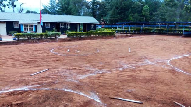 RTS parade-ground renovation and setting-out works